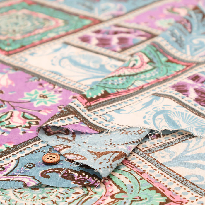 Made in India Cotton Shirting Fabric - Ethnic - nomura tailor