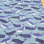 Made in China Cool Touch Cool Cloth Print Fabric - Whale - nomura tailor