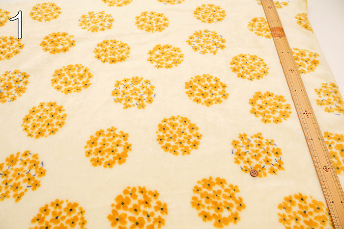 Made in China Polyester Flannel Fur Print Fabric - Flammin - Small Floral - nomura tailor