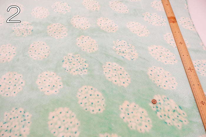 Made in China Polyester Flannel Fur Print Fabric - Flammin - Small Floral - nomura tailor