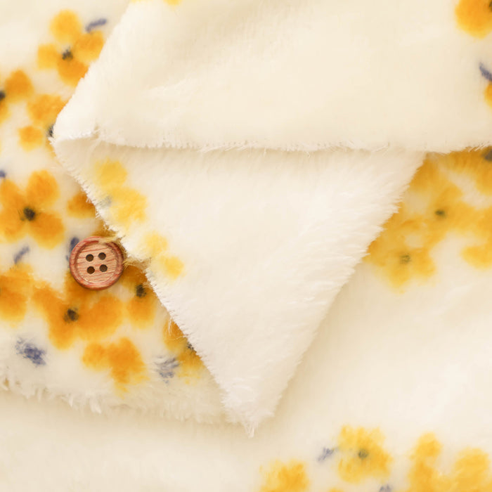Made in China Polyester Flannel Fur Print Fabric - Flammin - Small Floral - nomura tailor