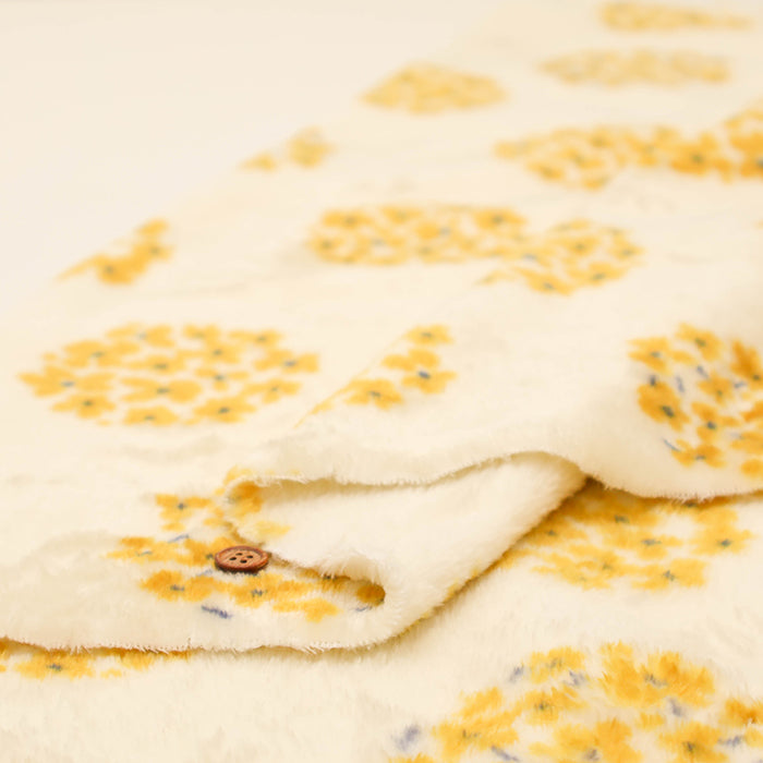 Made in China Polyester Flannel Fur Print Fabric - Flammin - Small Floral - nomura tailor