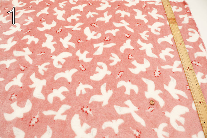 Made in China Polyester Flannel Fur Print Fabric - Bird - nomura tailor