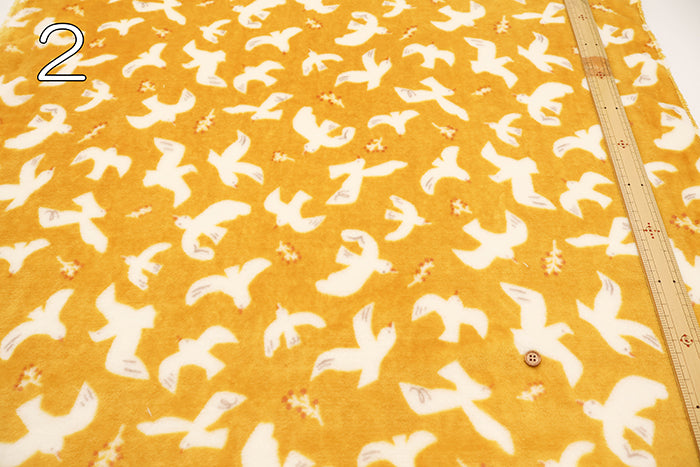 Made in China Polyester Flannel Fur Print Fabric - Bird - nomura tailor