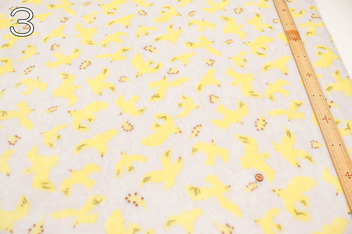 Made in China Polyester Flannel Fur Print Fabric - Bird - nomura tailor