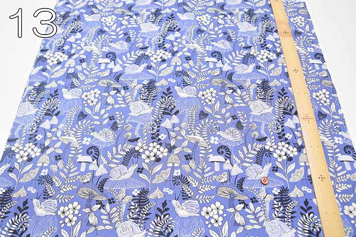 USA Cotton - MAEVE MUSHROOM AND MOTHS - nomura tailor