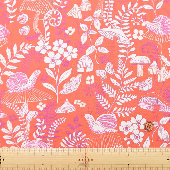 USA Cotton - MAEVE MUSHROOM AND MOTHS - nomura tailor