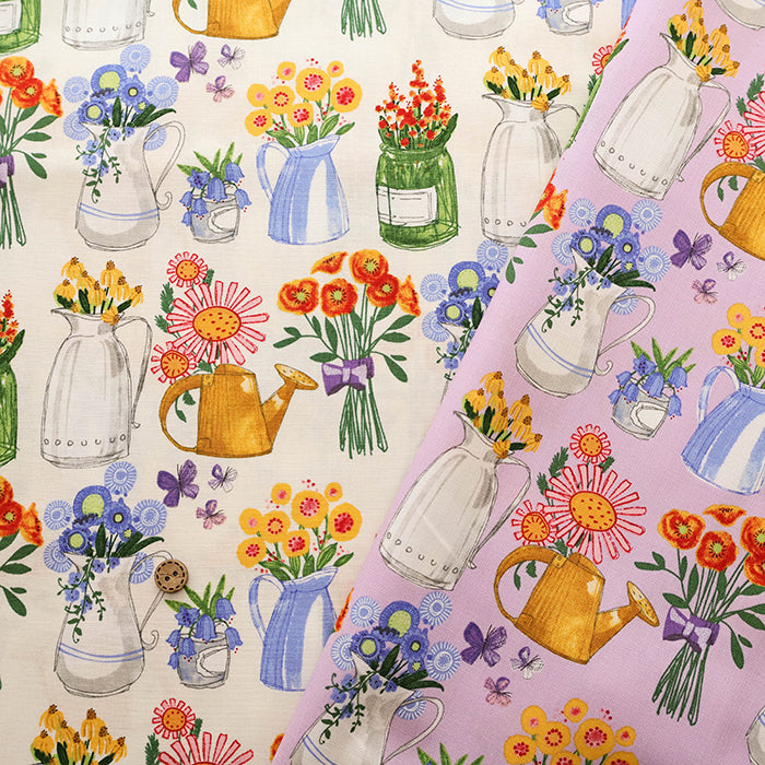 USA Cotton  moda SUPER BLOOM FLEAMARKET VASES - nomura tailor