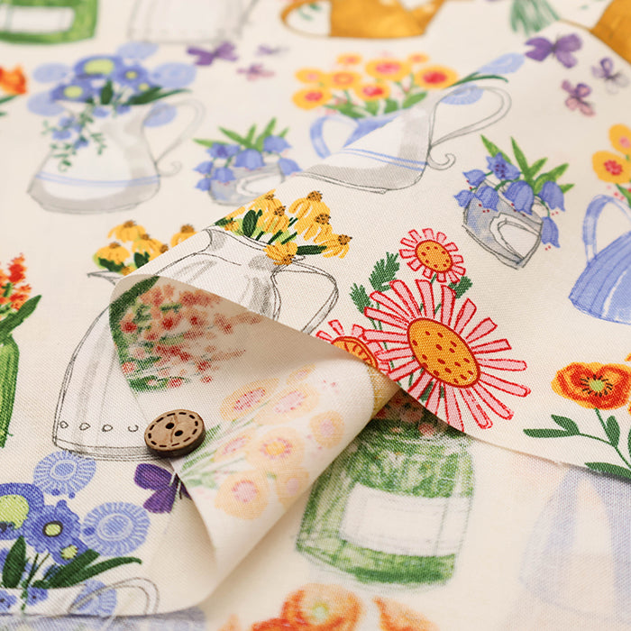 USA Cotton  moda SUPER BLOOM FLEAMARKET VASES - nomura tailor