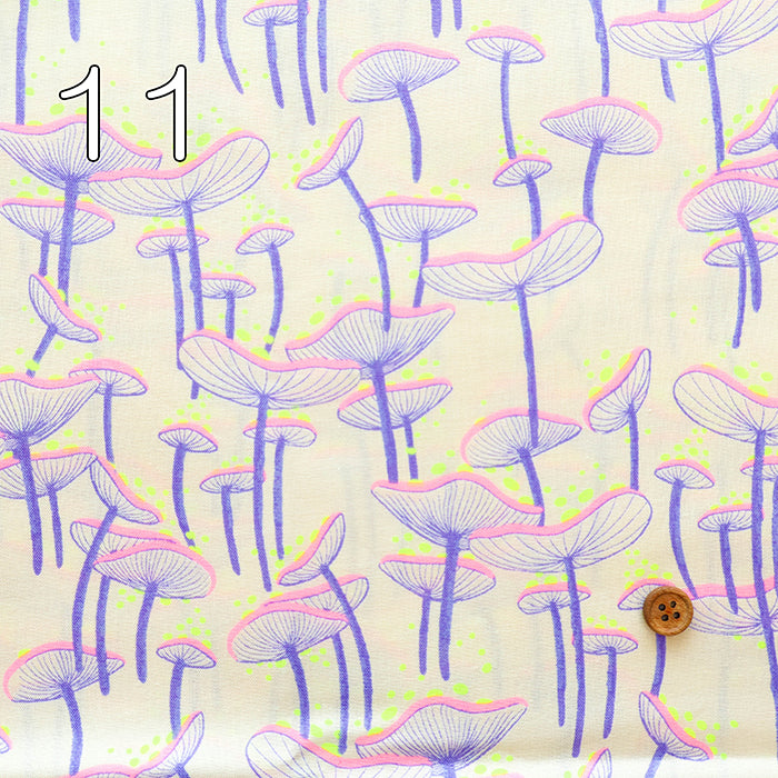 USA Cotton moda GLOW GARDEN - Mushroom - nomura tailor