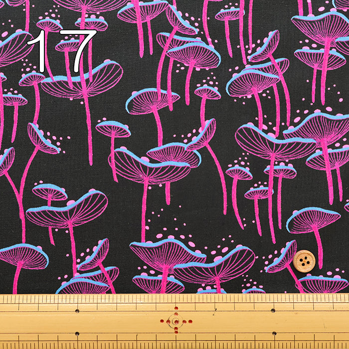 USA Cotton moda GLOW GARDEN - Mushroom - nomura tailor