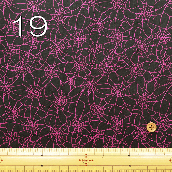 USA Cotton moda GLOW GARDEN - Spider Web - nomura tailor
