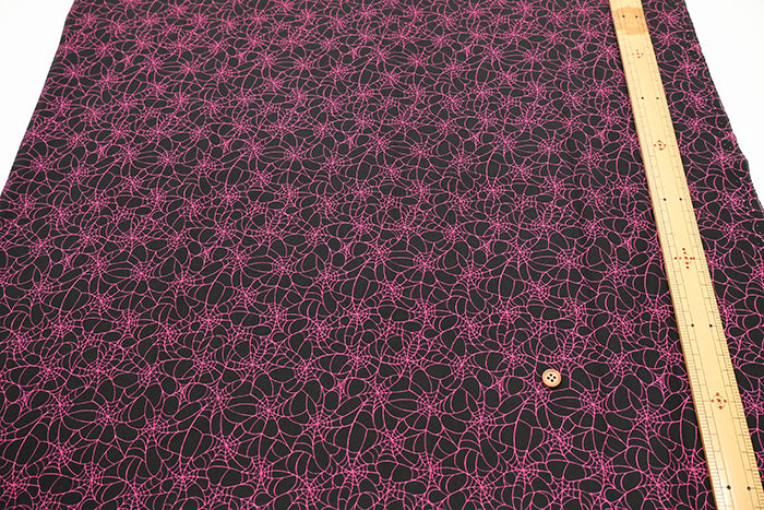 USA Cotton moda GLOW GARDEN - Spider Web - nomura tailor