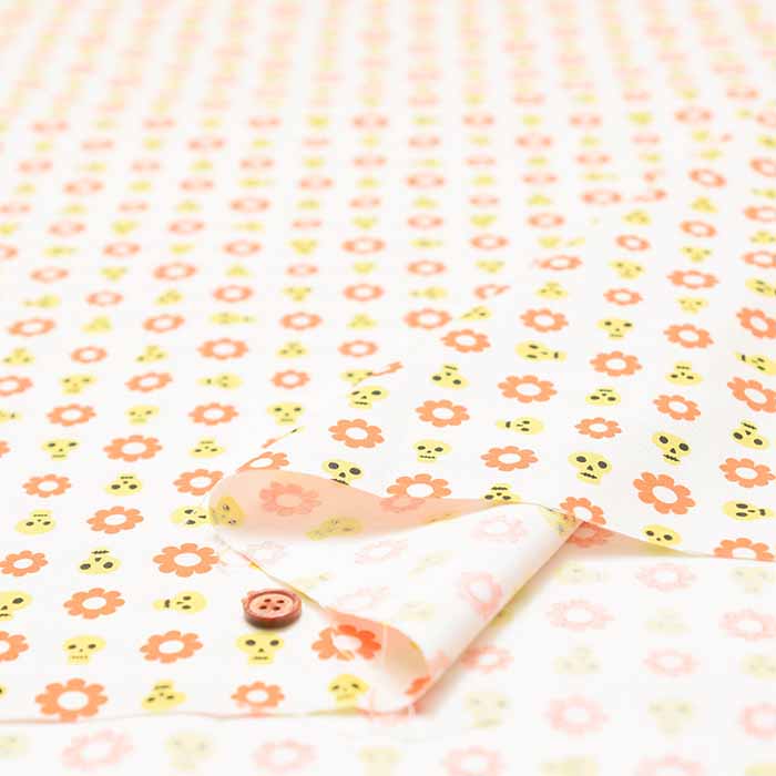 USA Cotton - moda GOOD SPIRITS Skull & Flower - nomura tailor