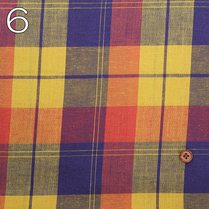 Washer-Finished C/L Madras Check - nomura tailor