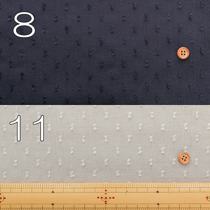 Cotton 50 Voile Snow Cut Dobby Fabric - Plain - nomura tailor