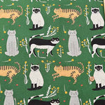 C/L Canvas Print Fabric - Emoemo (Kanako Kamiya) - Cat - nomura tailor