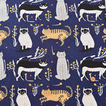 C/L Canvas Print Fabric - Emoemo (Kanako Kamiya) - Cat - nomura tailor
