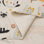 C/L Canvas Print Fabric - Emoemo (Kanako Kamiya) - Cat - nomura tailor