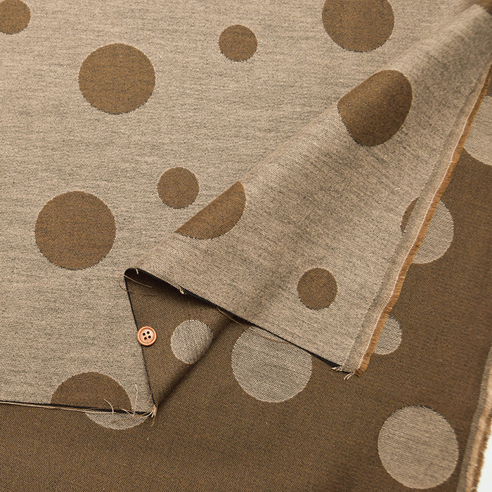 Cotton Double Cloth Jacquard Fabric - Dot - nomura tailor