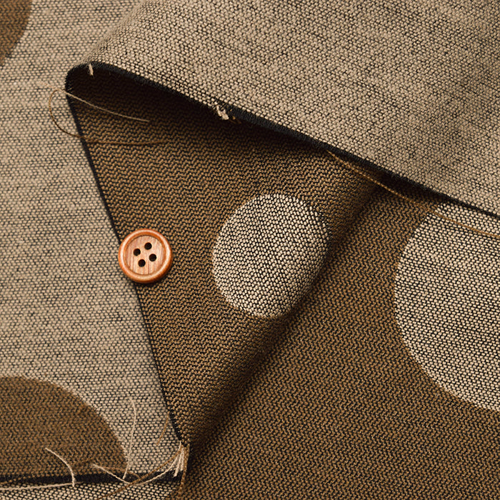 Cotton Double Cloth Jacquard Fabric - Dot - nomura tailor