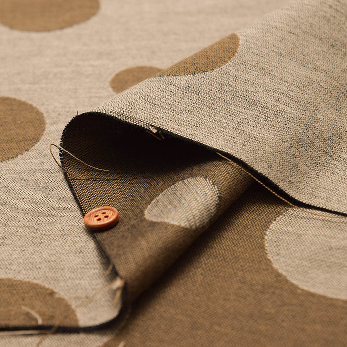 Cotton Double Cloth Jacquard Fabric - Dot - nomura tailor
