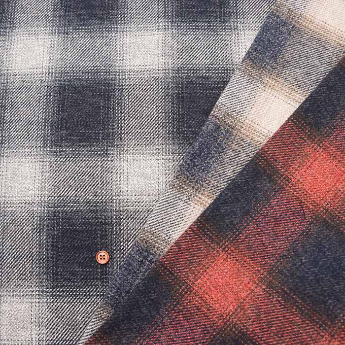 COTTON TWEED Fabric - Ombre Check - nomura tailor