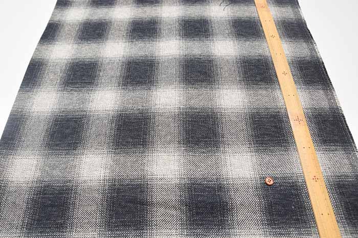 COTTON TWEED Fabric - Ombre Check - nomura tailor