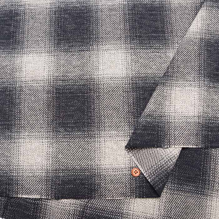 COTTON TWEED Fabric - Ombre Check - nomura tailor