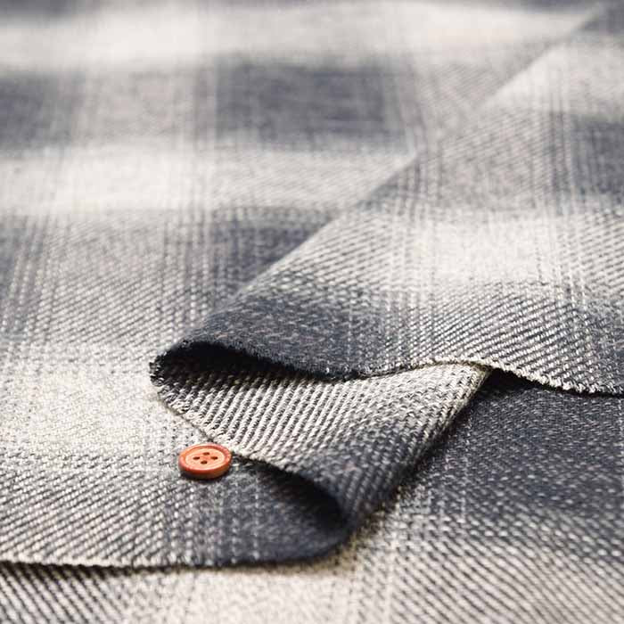 COTTON TWEED Fabric - Ombre Check - nomura tailor