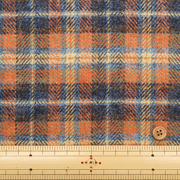 COTTON TWEED Fabric - Check - nomura tailor