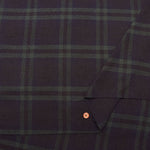 Cotton Silk Nep Washer Fabric - Check - nomura tailor