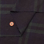 Cotton Silk Nep Washer Fabric - Check - nomura tailor