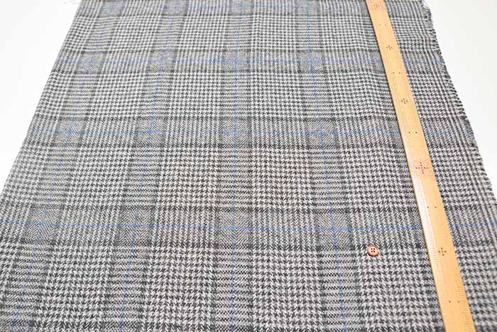 COTTON TWEED Fabric - Check - nomura tailor