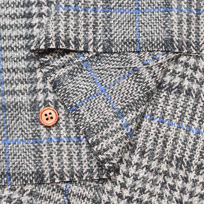 COTTON TWEED Fabric - Check - nomura tailor
