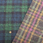 COTTON TWEED Fablic  Check