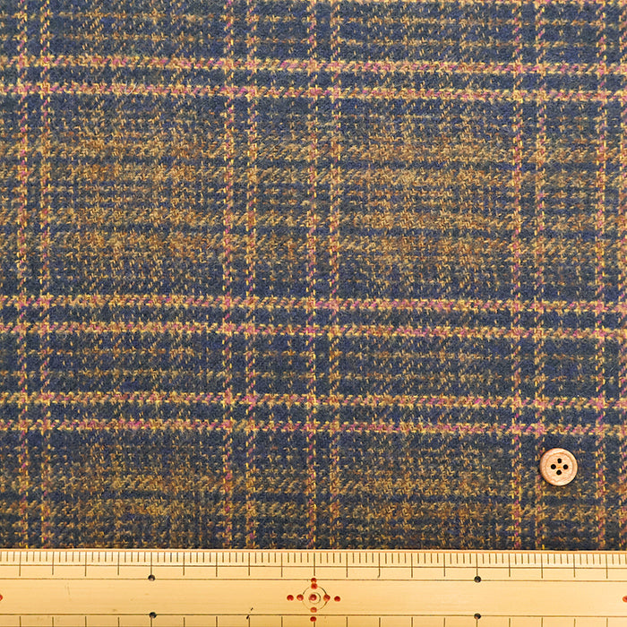 COTTON TWEEDY Fabric - Check - nomura tailor