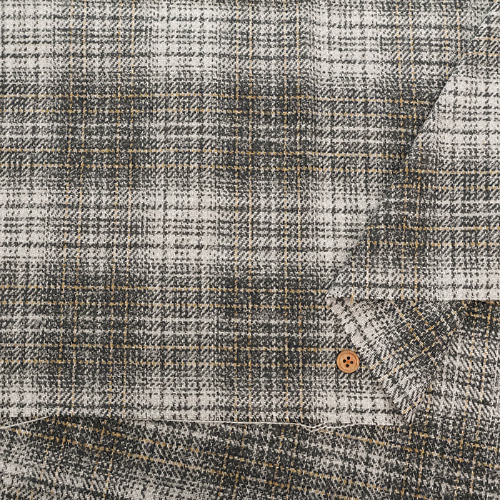 COTTON TWEEDY Fabric - Check - nomura tailor
