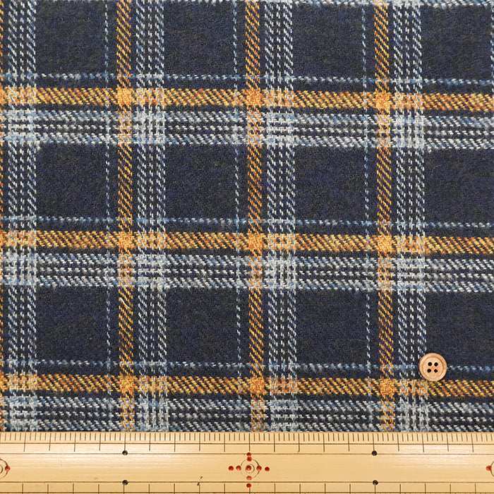 COTTON TWEEDY Fabric - Check - nomura tailor
