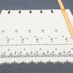Polyester Café Curtain Fabric - Cat - Approx.45cm length - nomura tailor