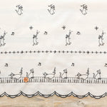 Polyester Café Curtain Fabric - Cat - Approx.65cm length - nomura tailor