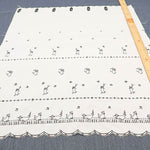 Polyester Café Curtain Fabric - Cat - Approx.65cm length - nomura tailor