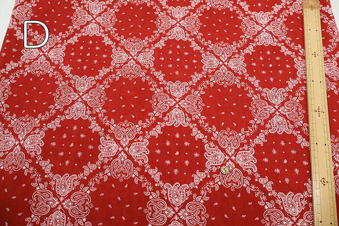 Cotton Voile Print Fabric - Bandana - nomura tailor