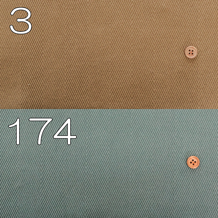 Cotton Paraffin Washer Canvas Fabric - Herringbone - nomura tailor