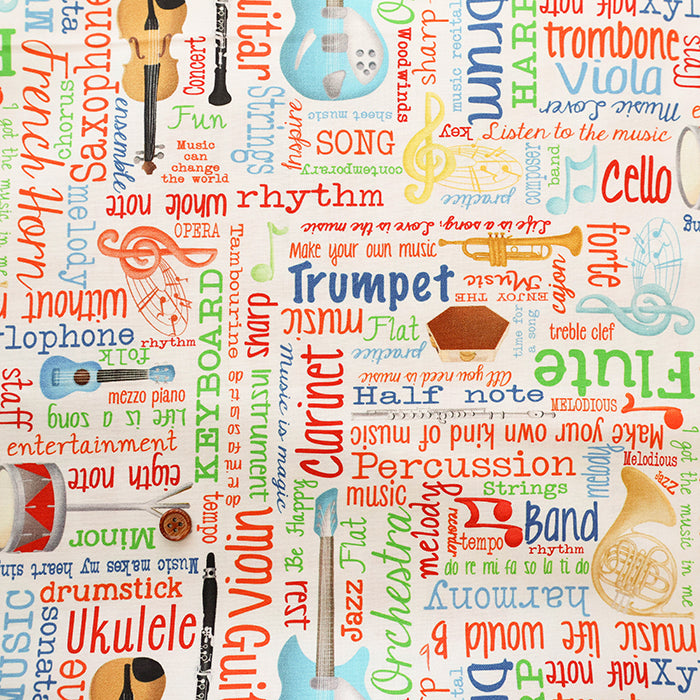 USA Cotton BENARTEX Musical Words - nomura tailor