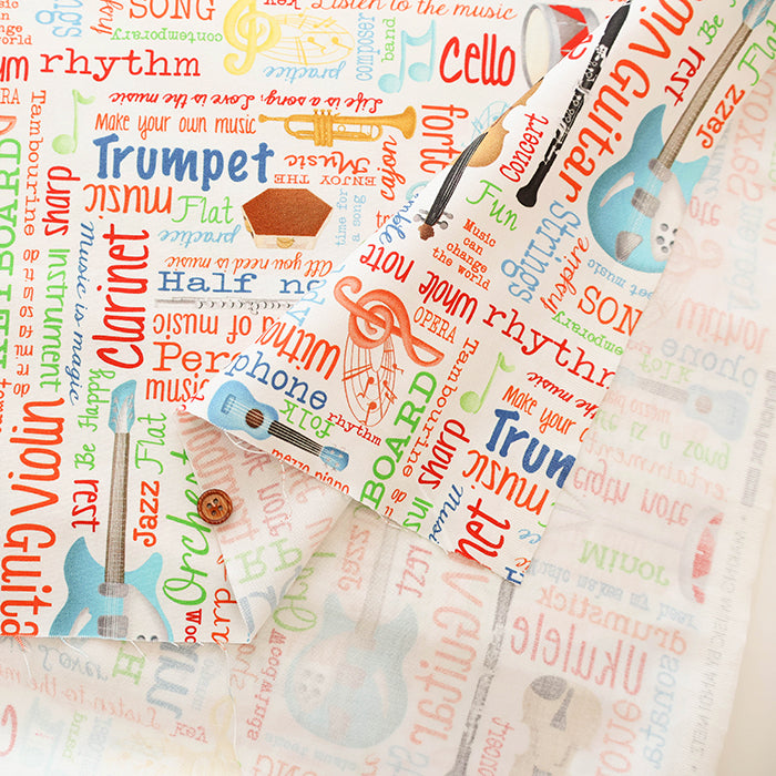 USA Cotton BENARTEX Musical Words - nomura tailor