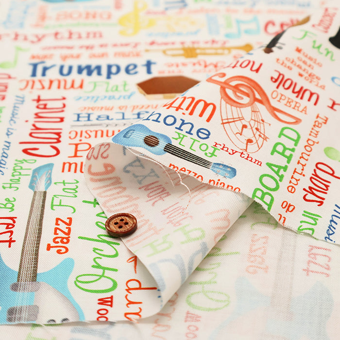 USA Cotton BENARTEX Musical Words - nomura tailor