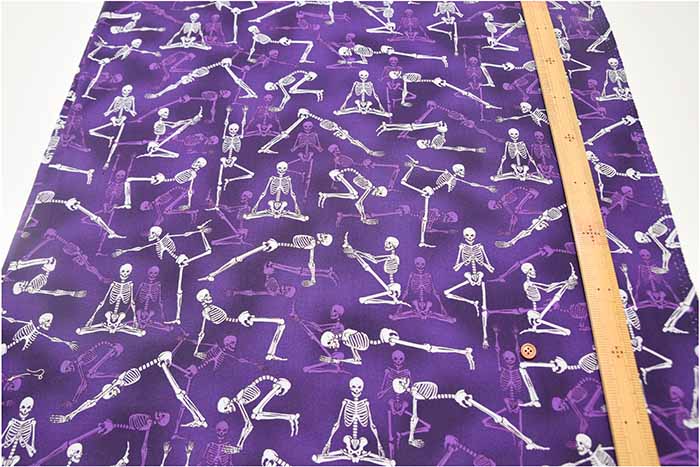USA Cotton - ROBERT KAUFMAN - Yoga Skeleton - nomura tailor