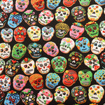 USA Cotton ROBERT KAUFMAN - Mexican Skull Cookie - nomura tailor