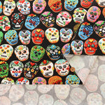 USA Cotton ROBERT KAUFMAN - Mexican Skull Cookie - nomura tailor